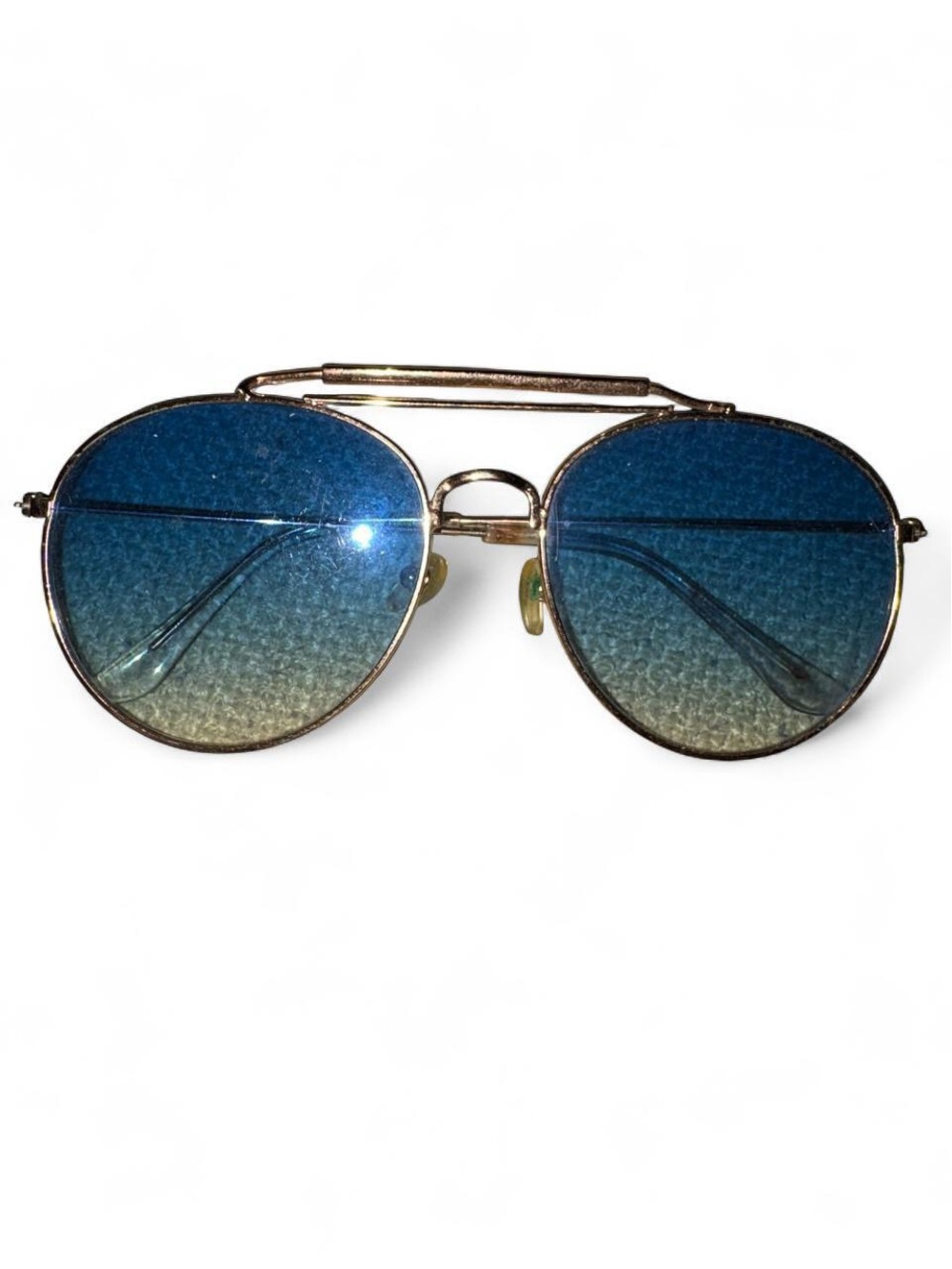 blue aviator sunglasses